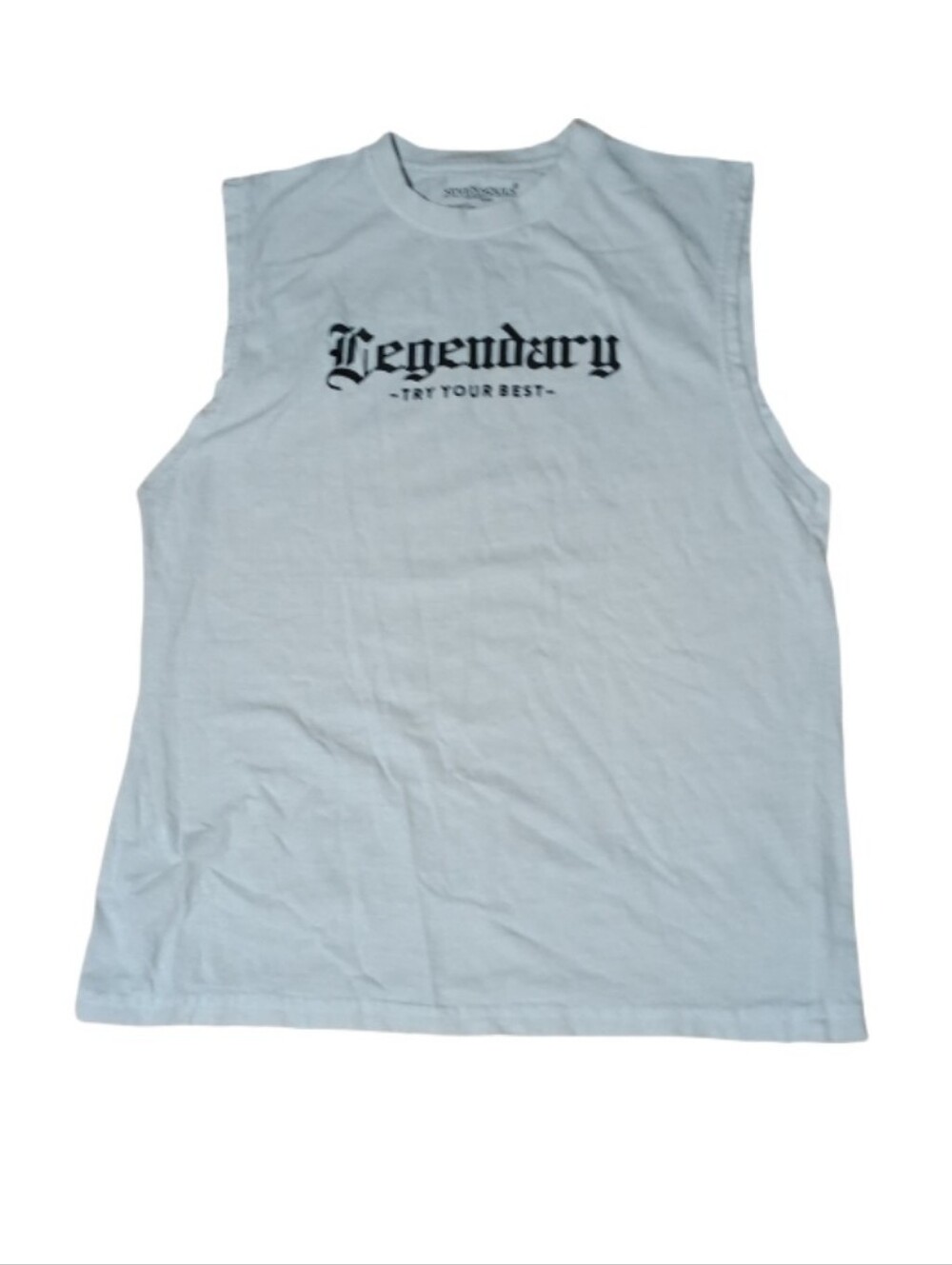 7 For All Mankind White Sleeveless 'Legendary' Tank